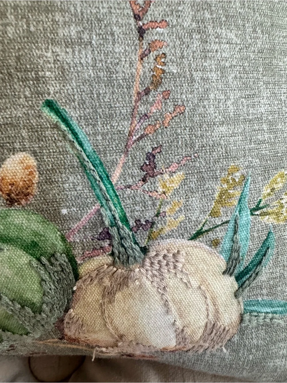 Farmhouse by Rachel Ashwell Embroidered Fall Ascent Oblong Pillow 14x24 Pumpkins